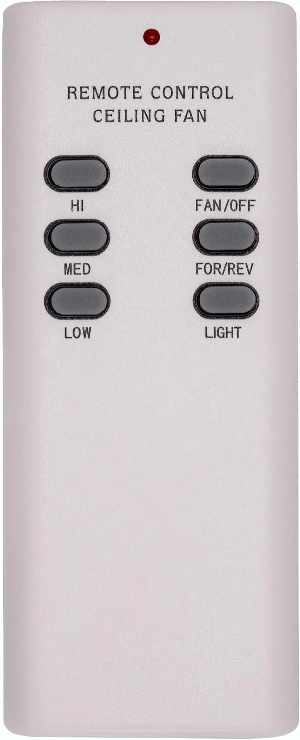 CHQ7030T Fan Remote Control W/Wall Bracket, Fan Speed, Light Control & Reverse for Hampton Bay Hunter Harbor Breeze Ceiling Fans UC7030T