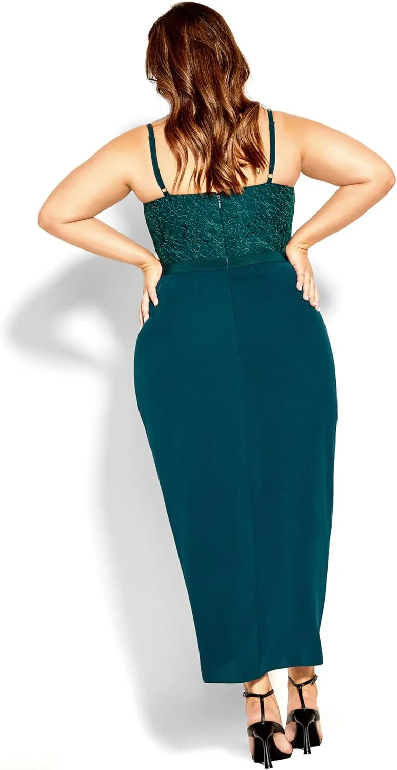 City Chic Women's Plus Size Dress - Lace Touch