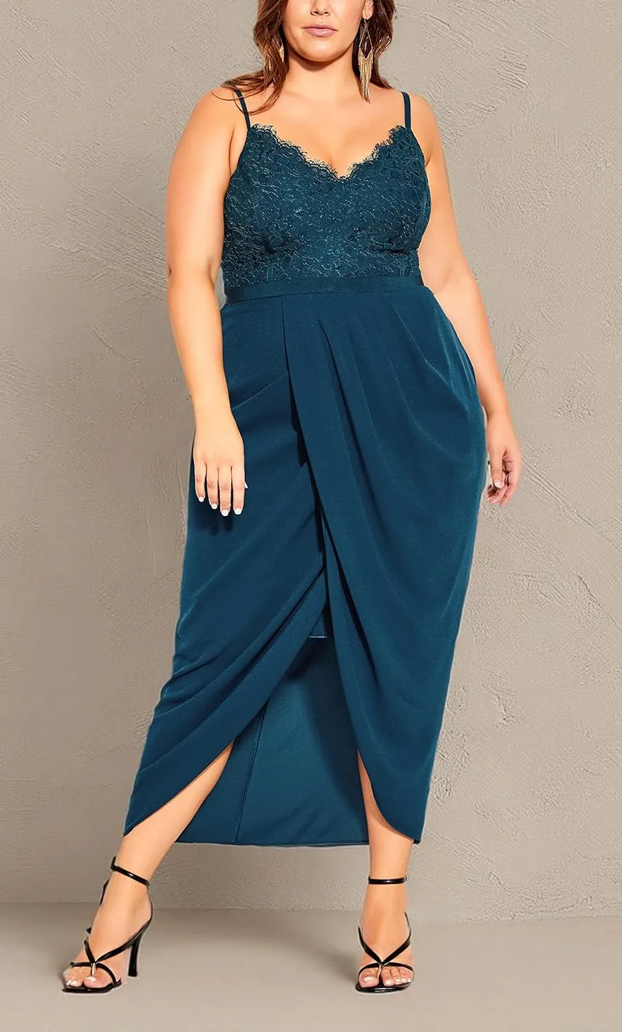 City Chic Women's Plus Size Dress - Lace Touch