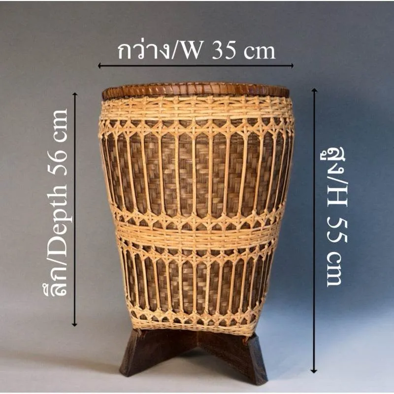 Classy Cloth | – Basket for Thai Decor Flowers, Handwoven Home Eco-Friendly Dried Keepsakes Bamboo Craft &amp; &amp; Style Rattan Natural Storage Reduced price