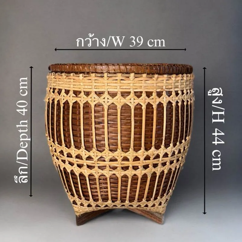 Classy Cloth | – Basket for Thai Decor Flowers, Handwoven Home Eco-Friendly Dried Keepsakes Bamboo Craft &amp; &amp; Style Rattan Natural Storage Reduced price