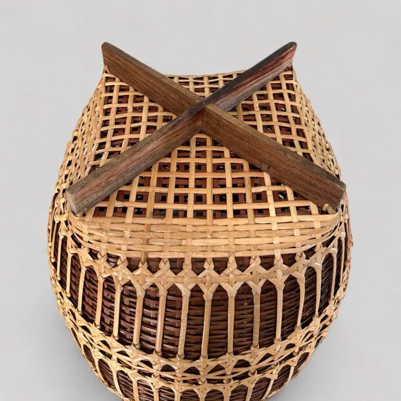 Classy Cloth | – Basket for Thai Decor Flowers, Handwoven Home Eco-Friendly Dried Keepsakes Bamboo Craft &amp; &amp; Style Rattan Natural Storage Reduced price