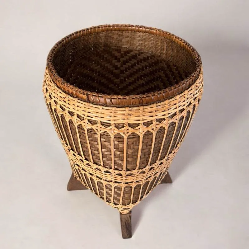 Classy Cloth | – Basket for Thai Decor Flowers, Handwoven Home Eco-Friendly Dried Keepsakes Bamboo Craft &amp; &amp; Style Rattan Natural Storage Reduced price