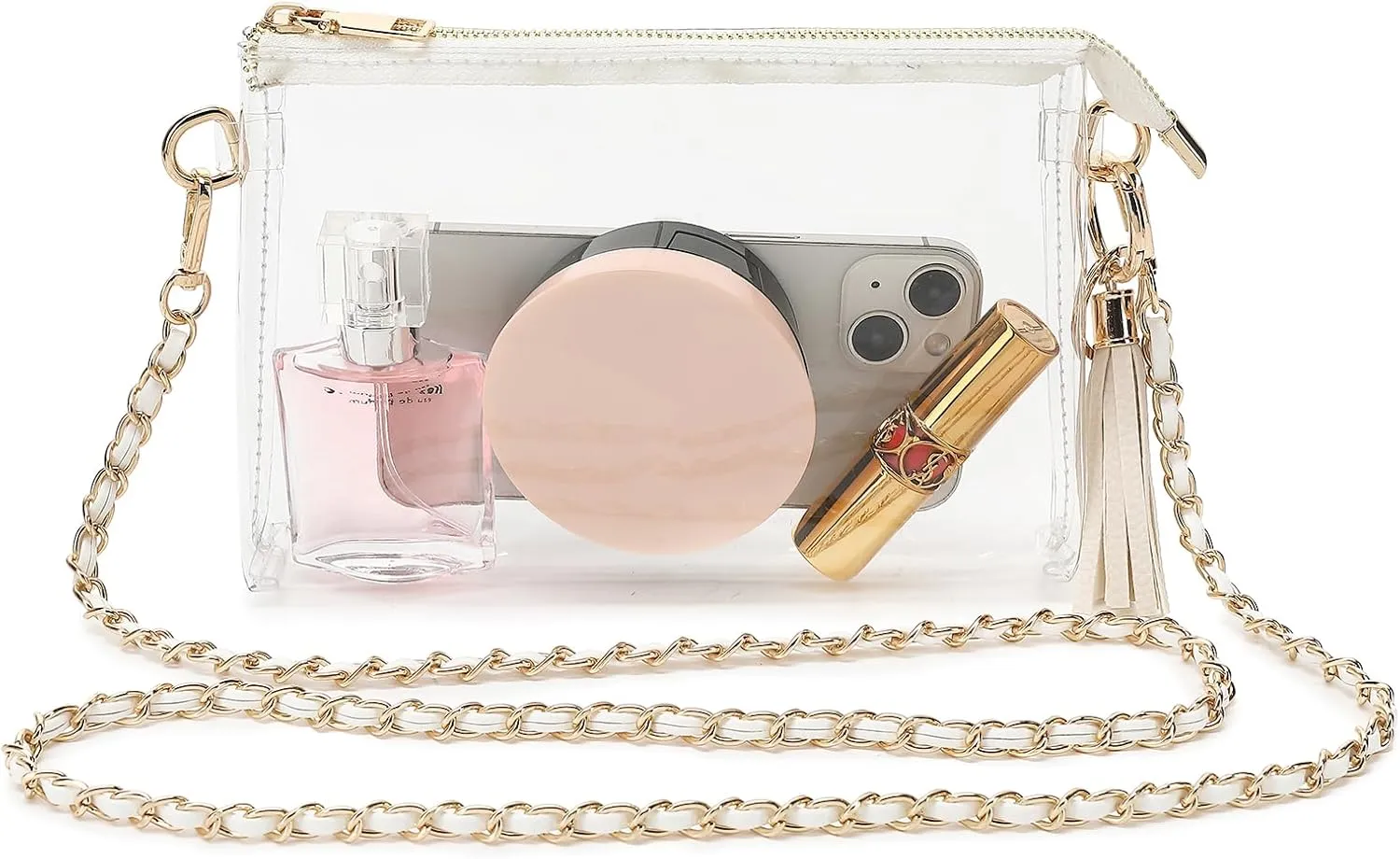 Clear Purse for Concert Sport, Stadium Approved Clear Crossbody Handbag for Women Graduation Ceremony Gym