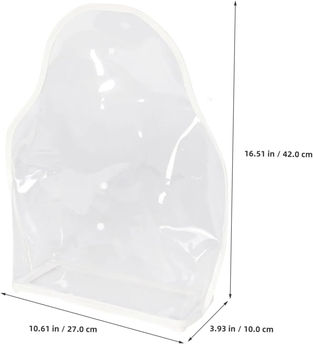 CLISPEED Folding Transparent Dust Bag Clear Purse Organizer Dustproof Handbag for Home Travel Durable Design for Business Trips Space Saving