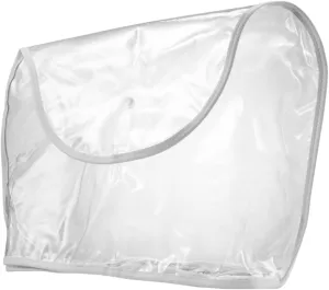 CLISPEED Folding Transparent Dust Bag Clear Purse Organizer Dustproof Handbag for Home Travel Durable Design for Business Trips Space Saving