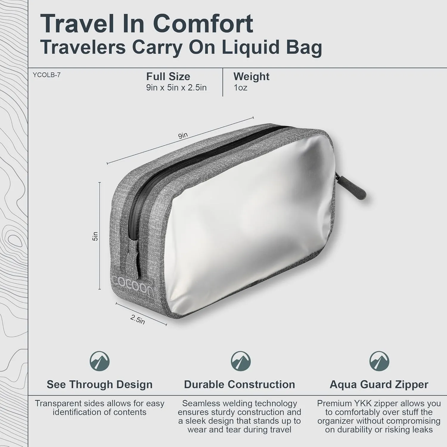 COCOON - Premium - Travelers Carry On Liquid Bag