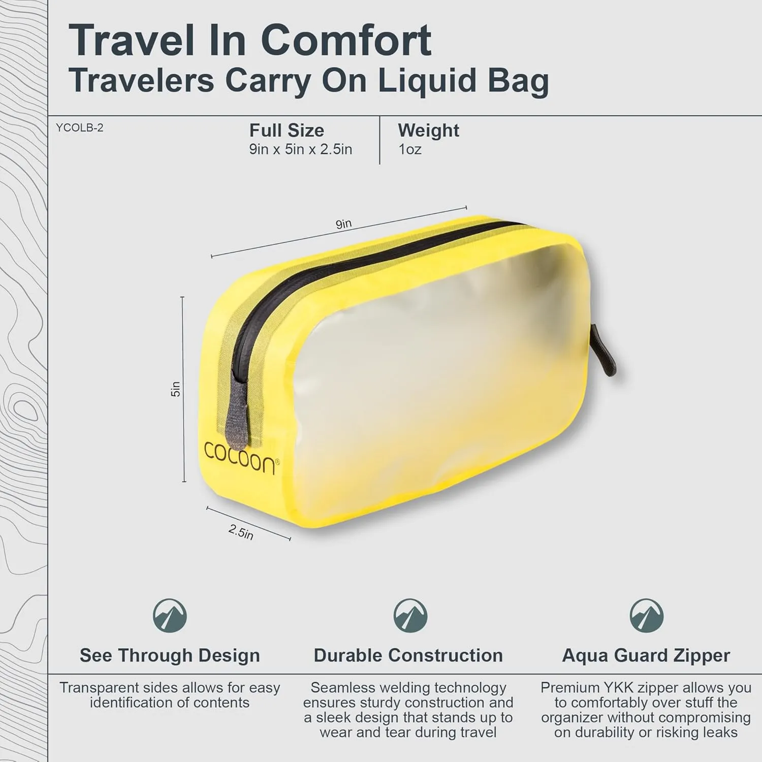 COCOON - Premium - Travelers Carry On Liquid Bag
