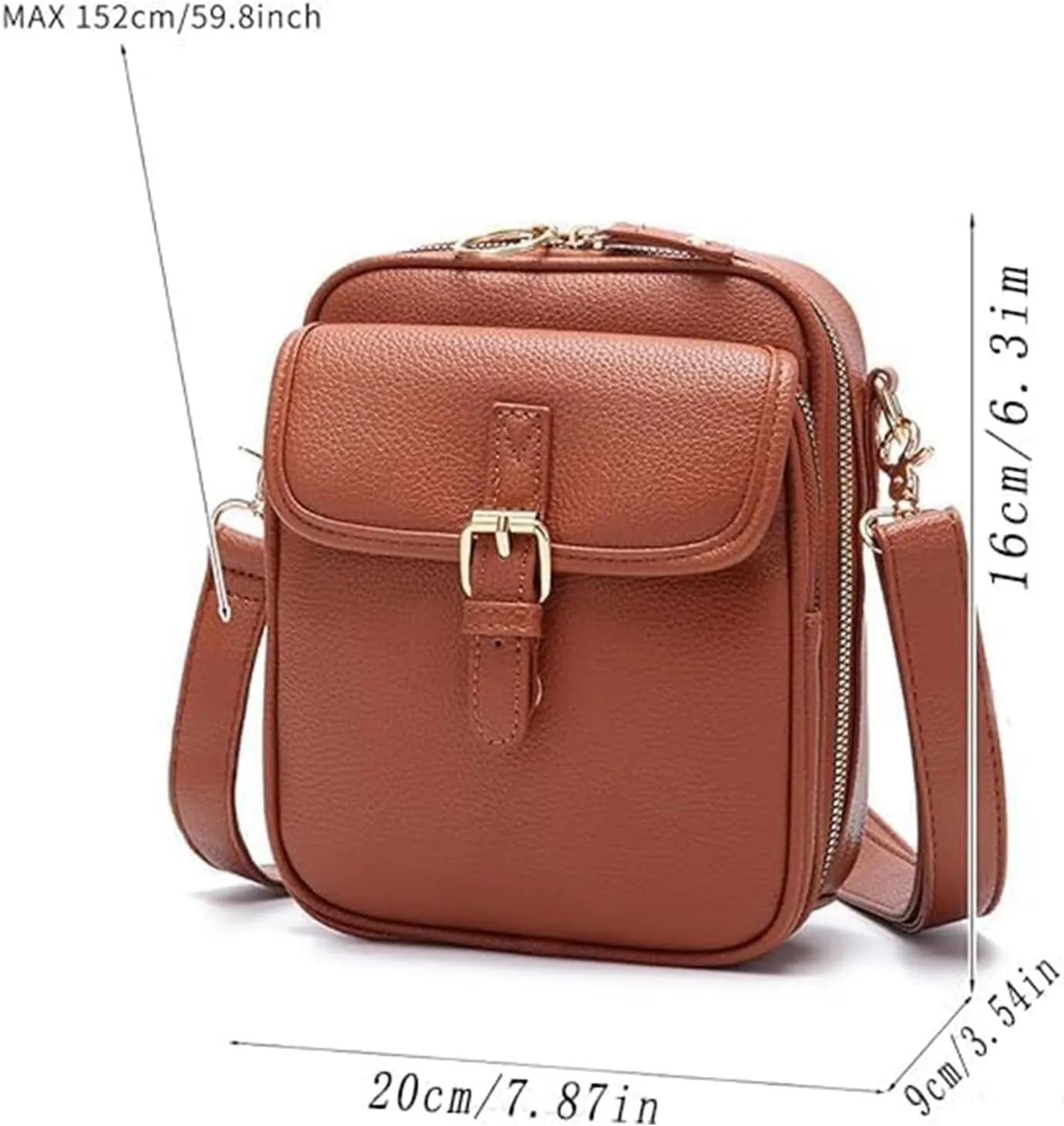 Collaboraten1 Crossbody Leather Bag, Urvashi Crossbody Bag for Women, Women's Anti-Theft Vintage Shoulder Messenger Bag