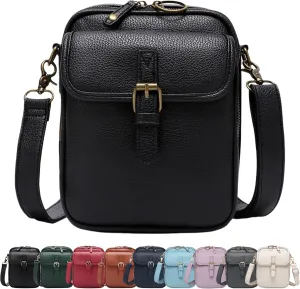 Collaboraten1 Crossbody Leather Bag, Urvashi Crossbody Bag, Women Retro Double-Layer Large Capacity