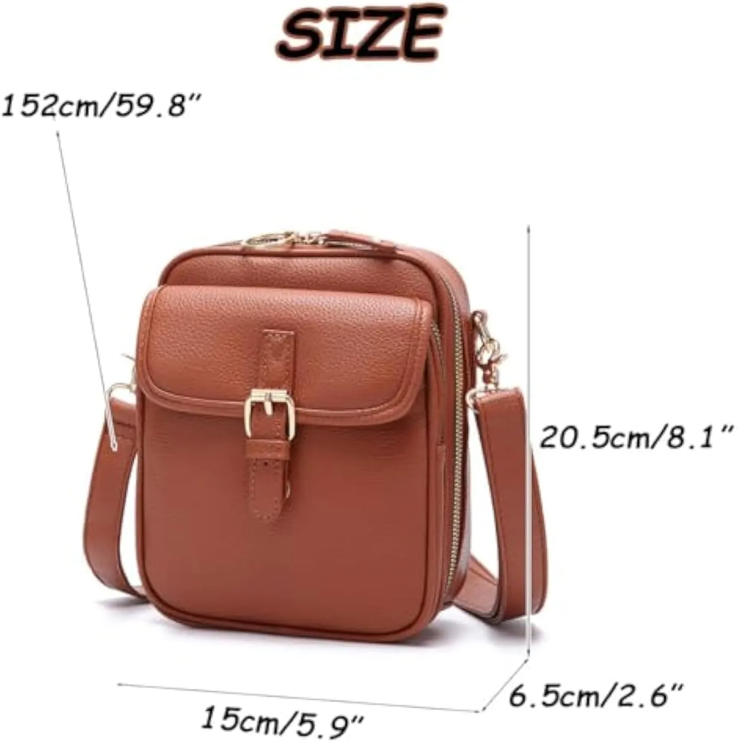Collaboraten1 Crossbody Leather Bag,Large Capacity Collaborten Crossbody Bag for Women with 10 Card RFID