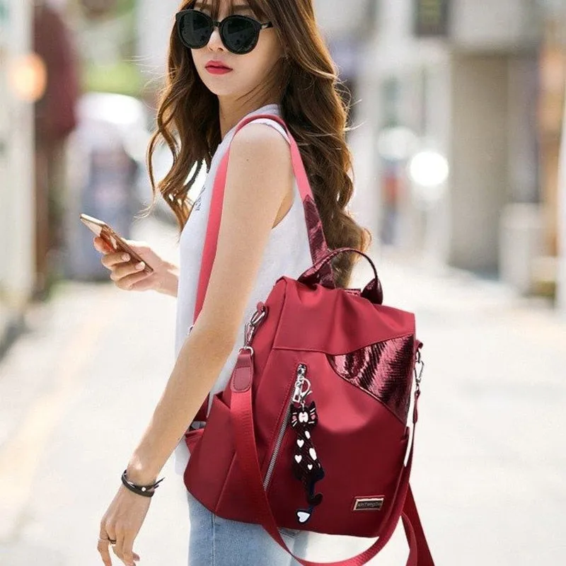 Colorful Capacious Oxford Cloth Backpack