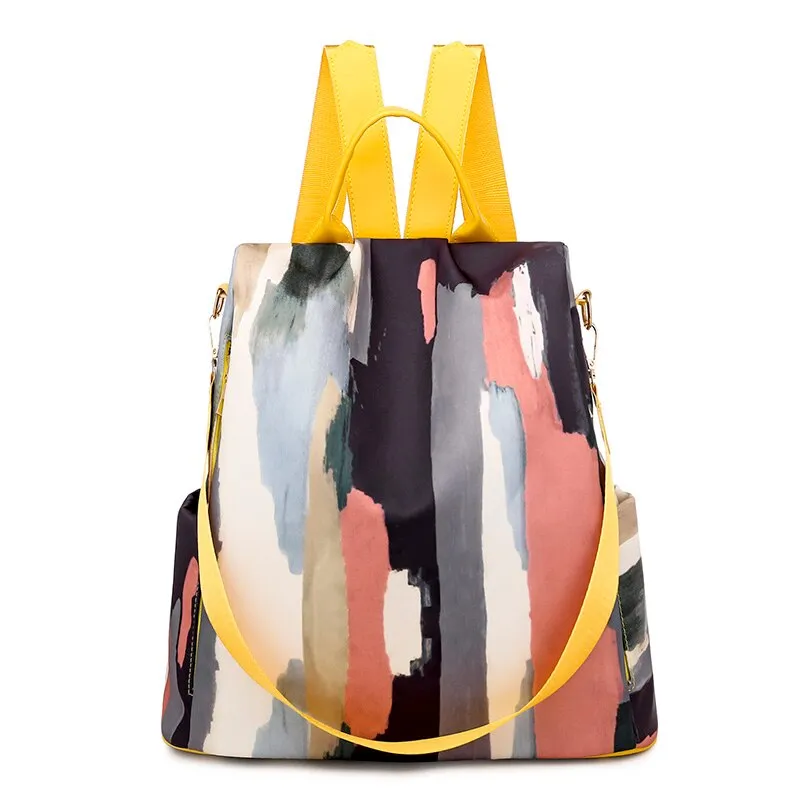 Colorful Capacious Oxford Cloth Backpack