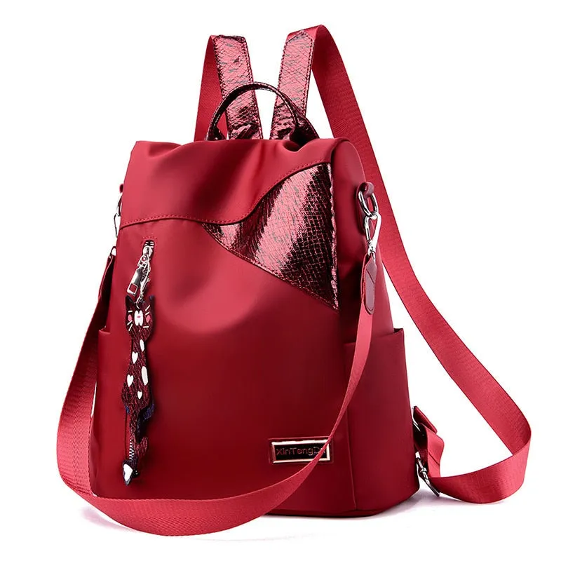 Colorful Capacious Oxford Cloth Backpack