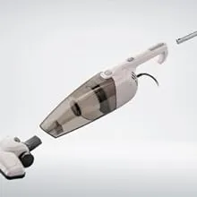COMFEE ' Vacuum Cleaner 2 in 1 Handheld Stick Cleaner 5M Long Cord Lightweight Powerful 600W 16000Pa Suction 0.5L Large Capacity Excellent Central Filtration System for Car Home Kitchen Hair- White