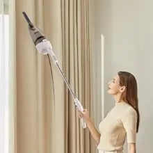 COMFEE ' Vacuum Cleaner 2 in 1 Handheld Stick Cleaner 5M Long Cord Lightweight Powerful 600W 16000Pa Suction 0.5L Large Capacity Excellent Central Filtration System for Car Home Kitchen Hair- White