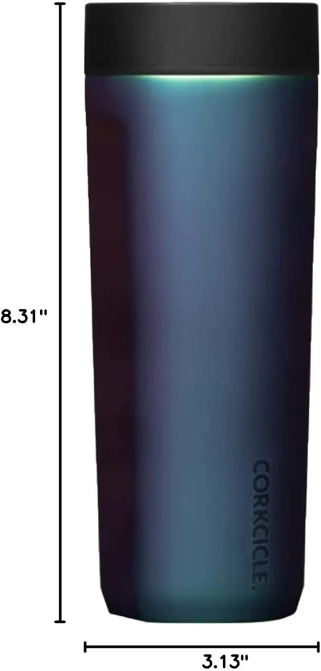 Corkcicle Commuter Cup Travel Mug with 360° Sip Lid, Dragonfly, 17 oz – Insulated Coffee Mug with Lid Keeps Beverages Cold 18 Hours, Hot 5 Hours – Cupholder Friendly & Spill-Proof Slim Tumbler