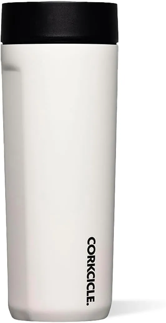 Corkcicle Commuter Cup Travel Mug with 360° Sip Lid, Dune, 17 oz – Insulated Coffee Mug with Lid Keeps Beverages Cold 18 Hours, Hot 5 Hours – Cupholder Friendly & Spill-Proof Slim Tumbler