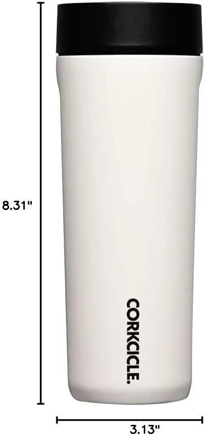 Corkcicle Commuter Cup Travel Mug with 360° Sip Lid, Dune, 17 oz – Insulated Coffee Mug with Lid Keeps Beverages Cold 18 Hours, Hot 5 Hours – Cupholder Friendly & Spill-Proof Slim Tumbler