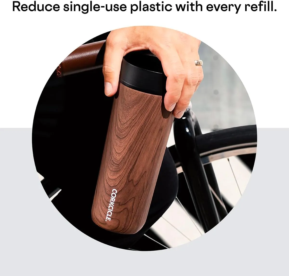 Corkcicle Commuter Cup Travel Mug with 360° Sip Lid, Gloss White, 17 oz – Insulated Coffee Mug with Lid Keeps Beverages Cold 18 Hours, Hot 5 Hours – Cupholder Friendly & Spill-Proof Slim Tumbler