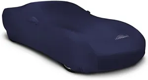 Coverking Custom Fit Exterior Car Cover Designed for Select DeTomaso Pantera Model Vehicles: Satin Stretch Fabric, Dark Blue