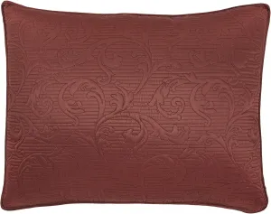 Croscill Cosette King Pillow Sham, Red