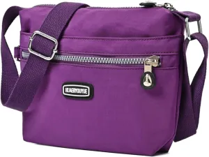 Crossbody Bag for Women Waterproof Shoulder Bag Casual Nylon Purse Handbag Lightweight Pocketbooks
