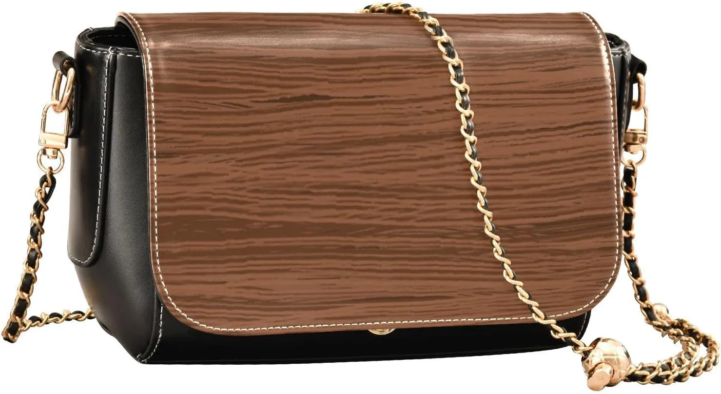 Crossbody Bags for Women Trendy Women's Black Shoulder Bag Small PU Leather Flap Cross Body Bag Handbags