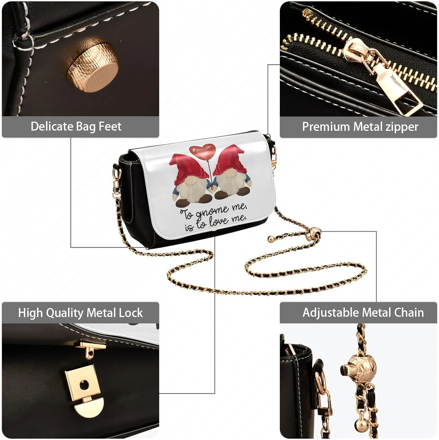 Crossbody Bags for Women Trendy Women's Black Shoulder Bag Small PU Leather Flap Cross Body Bag Handbags