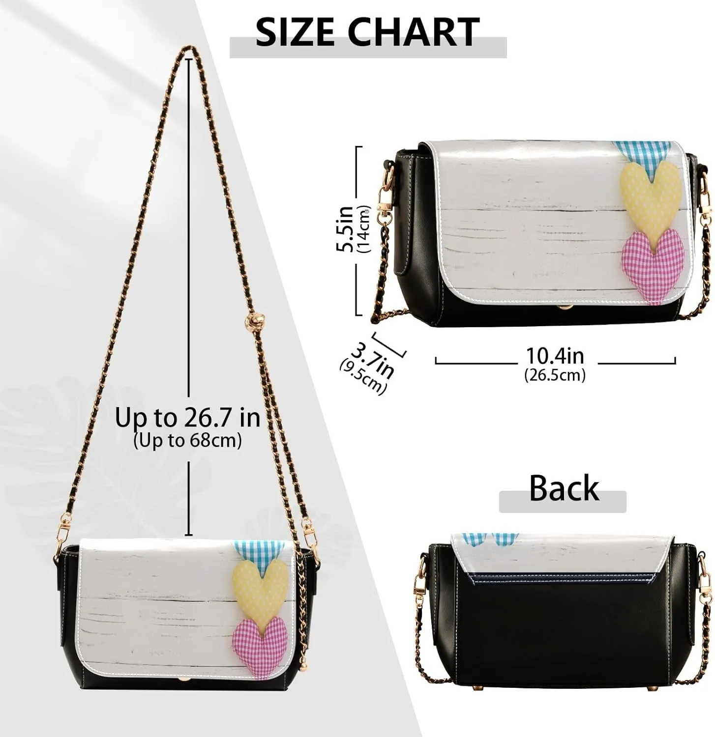 Crossbody Bags for Women Trendy Women's Black Shoulder Bag Small PU Leather Flap Cross Body Bag Handbags