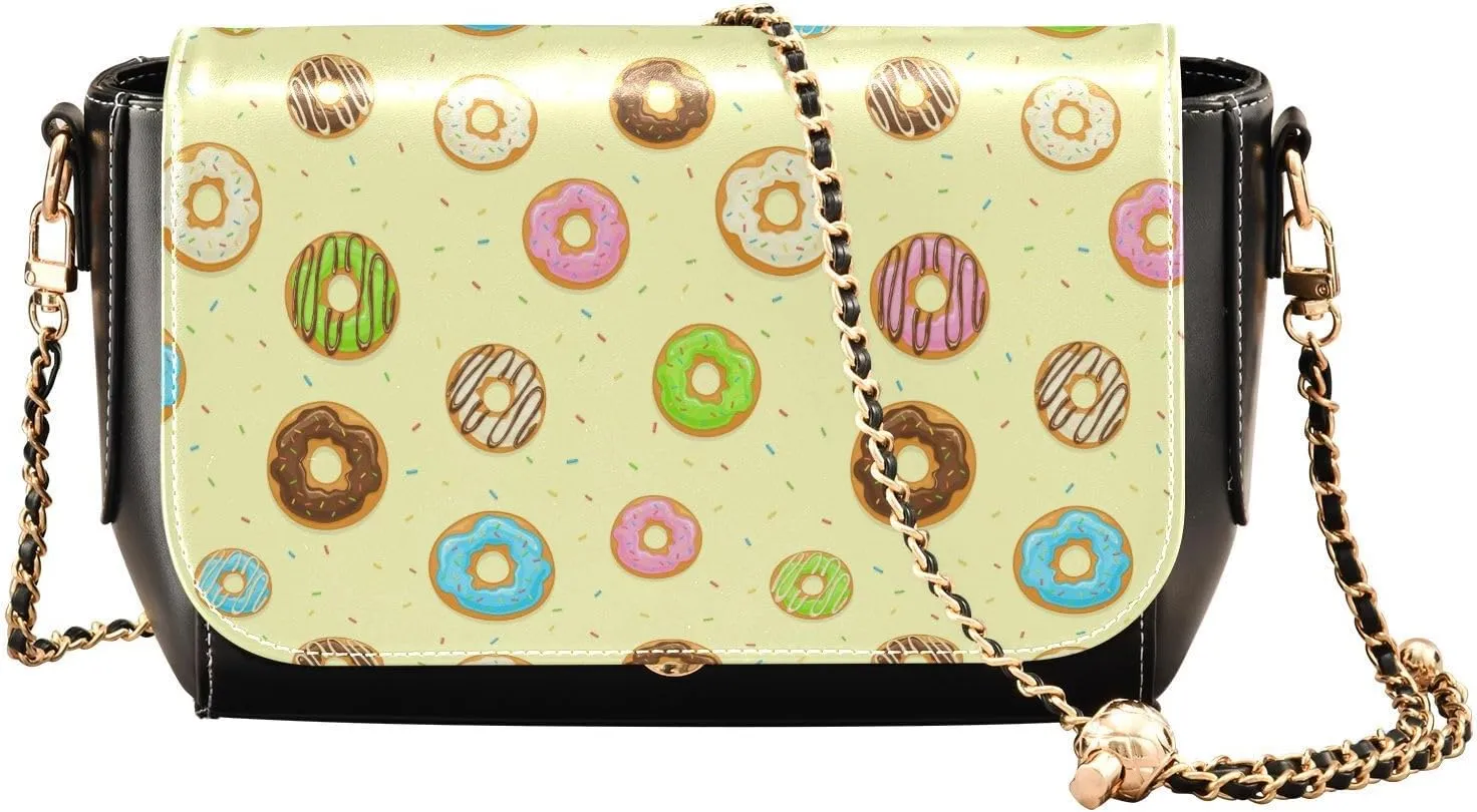 Crossbody Bags for Women Trendy Women's Black Shoulder Bag Small PU Leather Flap Cross Body Bag Handbags