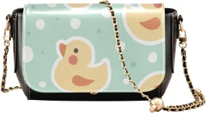 Crossbody Bags for Women Trendy Women's Black Shoulder Bag Small PU Leather Flap Cross Body Bag Handbags