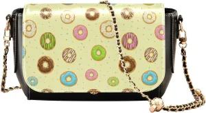 Crossbody Bags for Women Trendy Women's Black Shoulder Bag Small PU Leather Flap Cross Body Bag Handbags