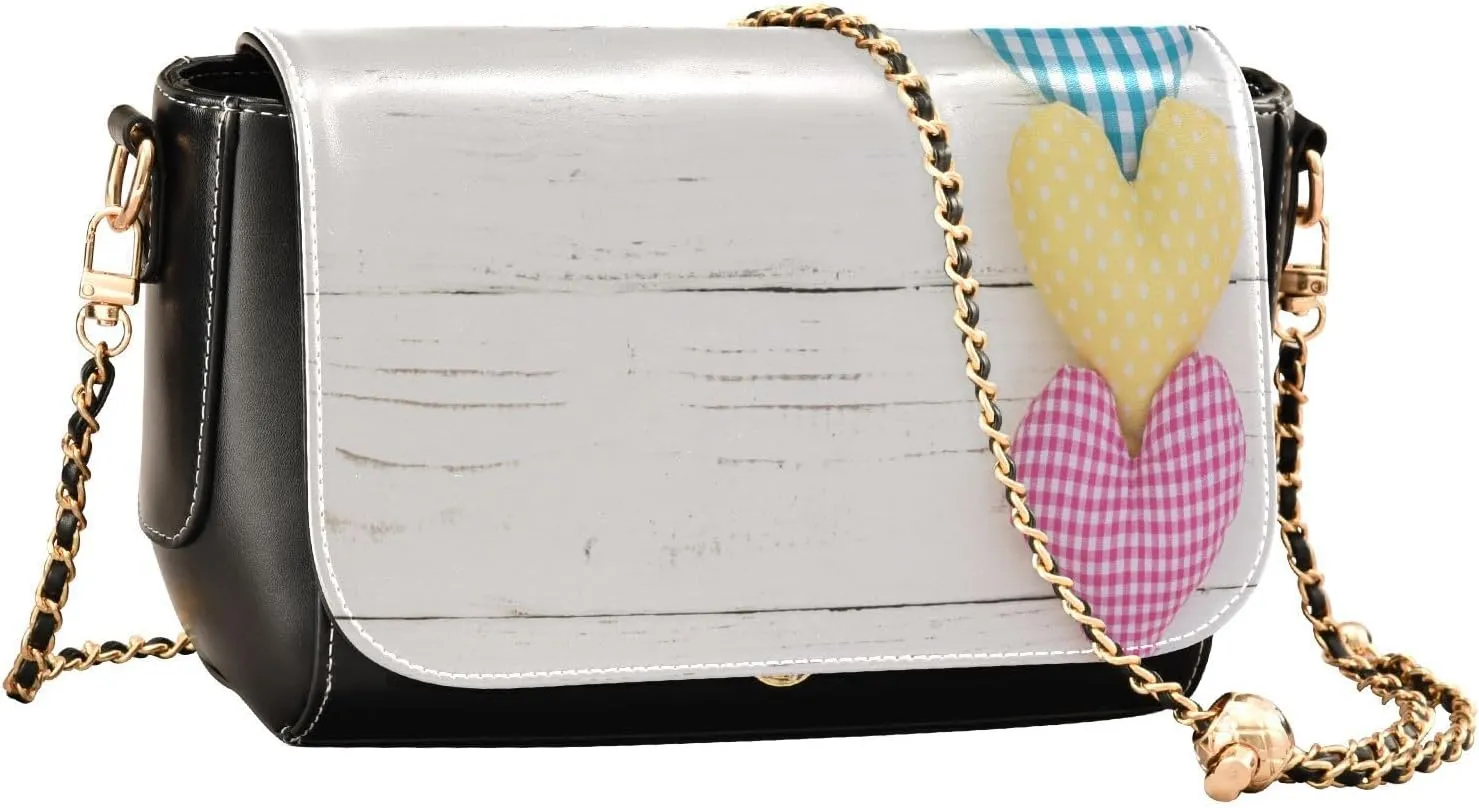 Crossbody Bags for Women Trendy Women's Black Shoulder Bag Small PU Leather Flap Cross Body Bag Handbags