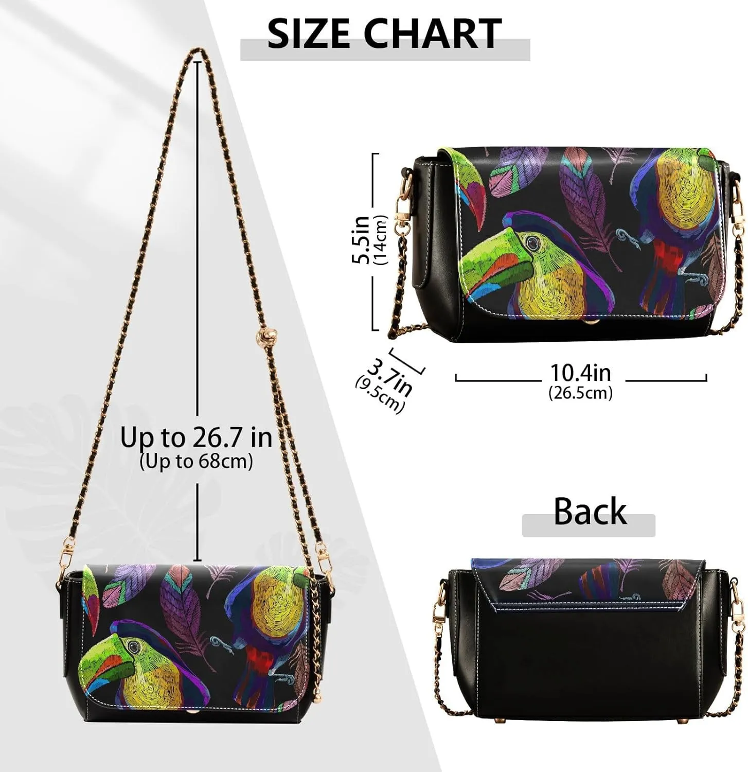Crossbody Bags for Women Trendy Women's Black Shoulder Bag Small PU Leather Flap Cross Body Bag Handbags