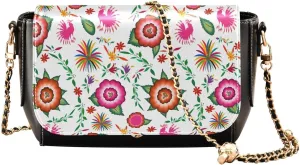 Crossbody Bags for Women Trendy Women's Black Shoulder Bag Small PU Leather Flap Cross Body Bag Handbags