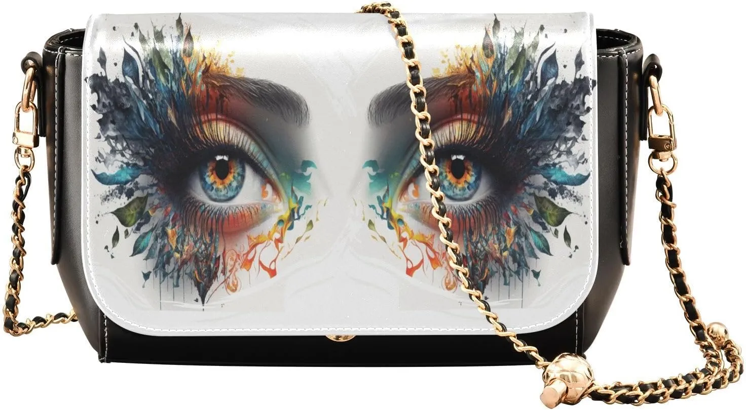 Crossbody Bags for Women Trendy Women's Black Shoulder Bag Small PU Leather Flap Cross Body Bag Handbags