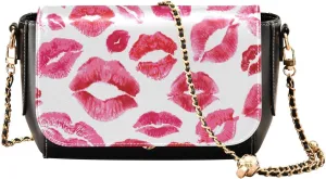 Crossbody Bags for Women Trendy Women's Black Shoulder Bag Small PU Leather Flap Cross Body Bag Handbags