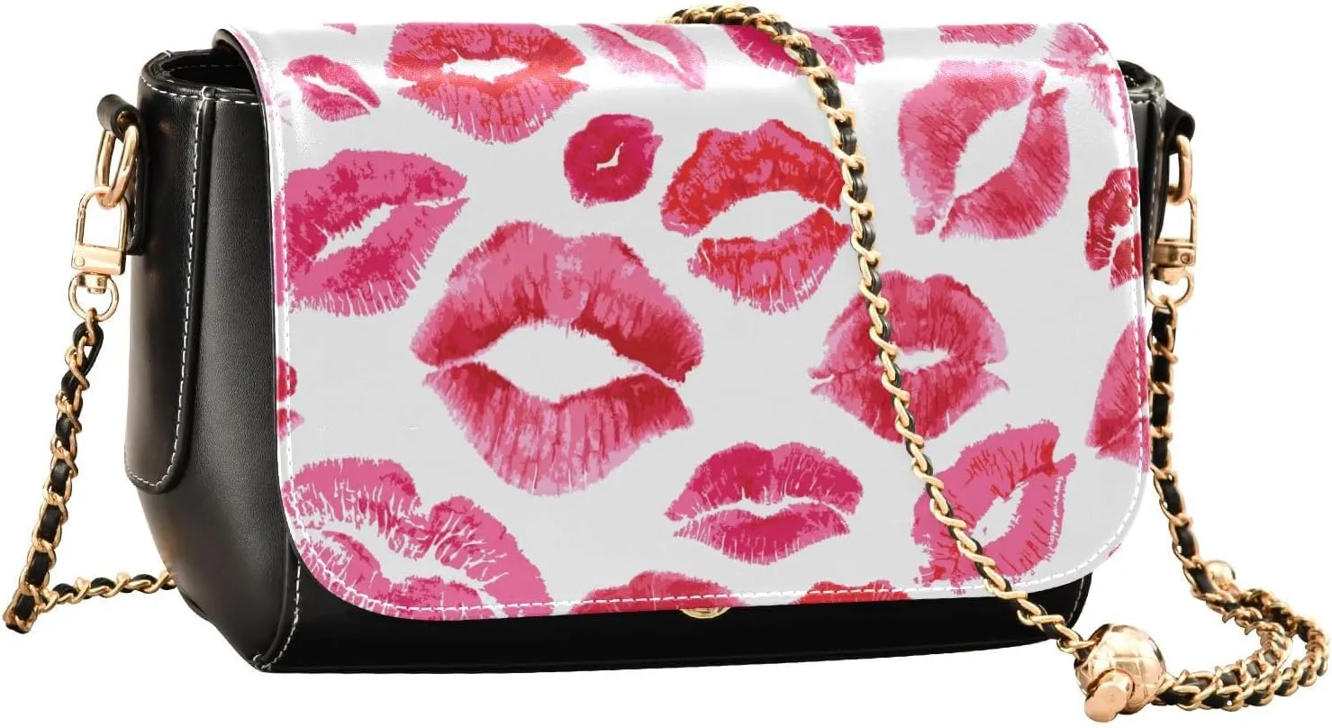 Crossbody Bags for Women Trendy Women's Black Shoulder Bag Small PU Leather Flap Cross Body Bag Handbags
