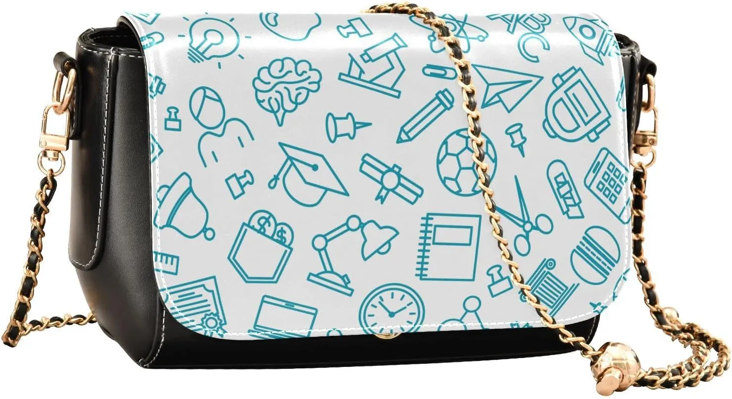 Crossbody Bags for Women Trendy Women's Black Shoulder Bag Small PU Leather Flap Cross Body Bag Handbags