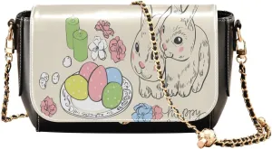 Crossbody Bags for Women Trendy Women's Black Shoulder Bag Small PU Leather Flap Cross Body Bag Handbags