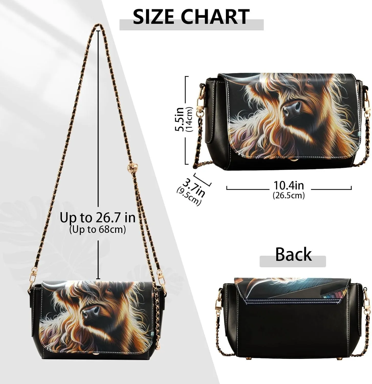 Crossbody Bags for Women Trendy Women's Black Shoulder Bag Small PU Leather Flap Cross Body Bag Handbags