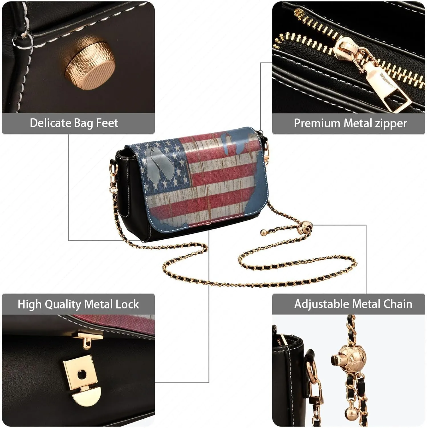 Crossbody Bags for Women Trendy Women's Black Shoulder Bag Small PU Leather Flap Cross Body Bag Handbags