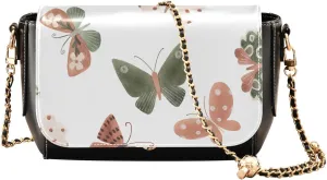 Crossbody Bags for Women Trendy Women's Black Shoulder Bag Small PU Leather Flap Cross Body Bag Handbags