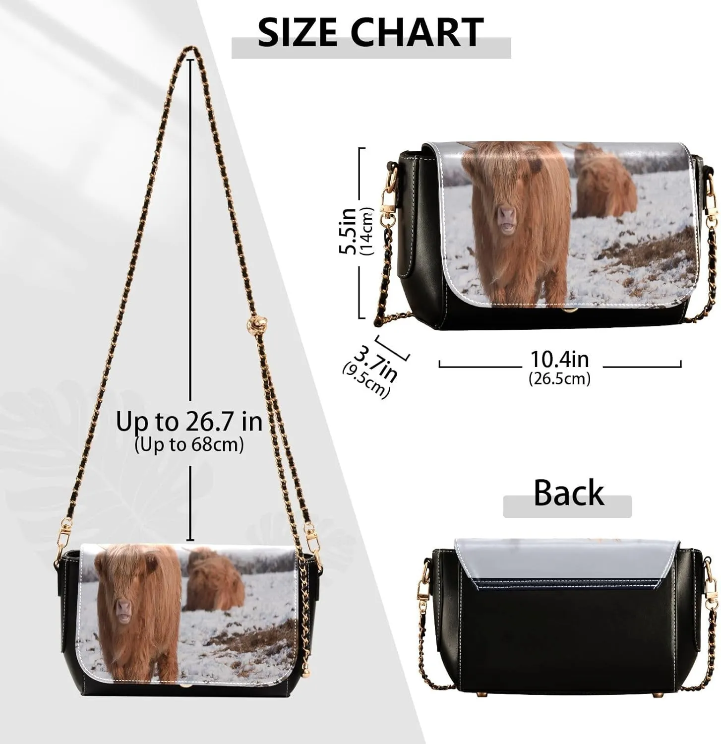 Crossbody Bags for Women Trendy Women's Black Shoulder Bag Small PU Leather Flap Cross Body Bag Handbags
