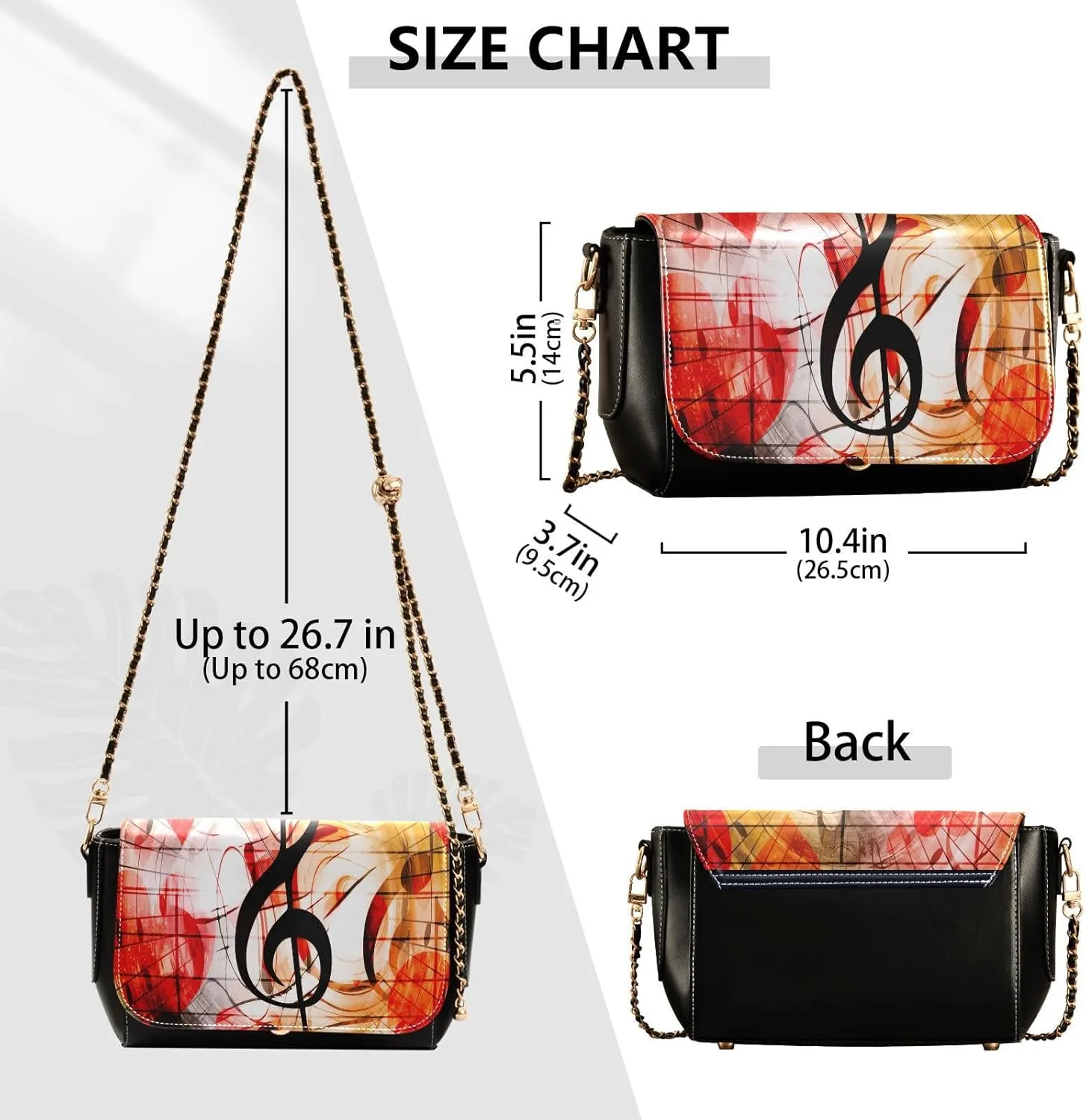 Crossbody Bags for Women Trendy Women's Black Shoulder Bag Small PU Leather Flap Cross Body Bag Handbags