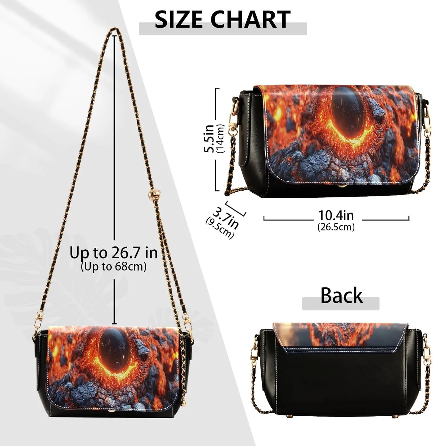 Crossbody Bags for Women Trendy Women's Black Shoulder Bag Small PU Leather Flap Cross Body Bag Handbags