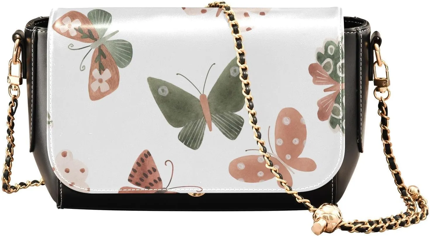 Crossbody Bags for Women Trendy Women's Black Shoulder Bag Small PU Leather Flap Cross Body Bag Handbags