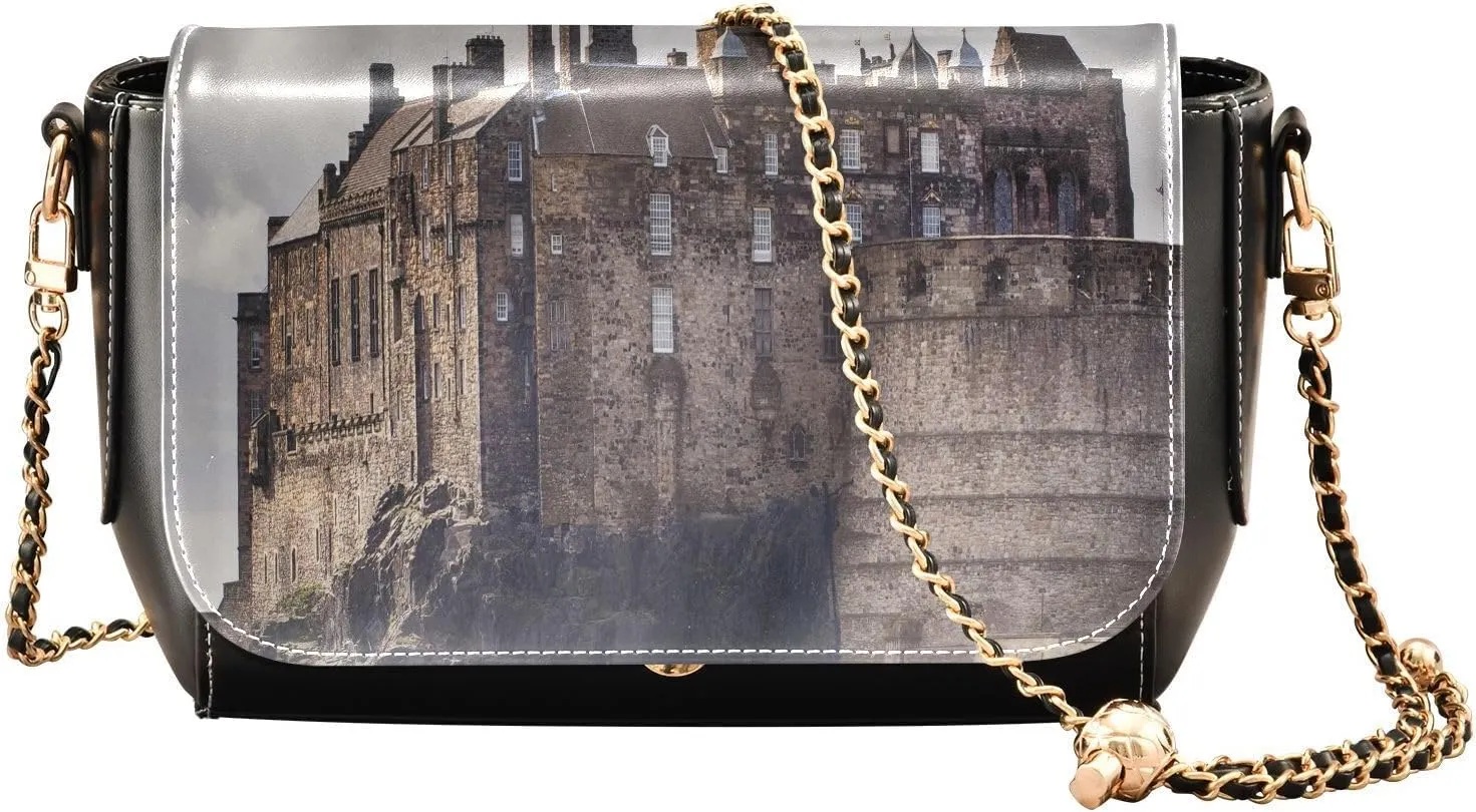 Crossbody Bags for Women Trendy Women's Black Shoulder Bag Small PU Leather Flap Cross Body Bag Handbags