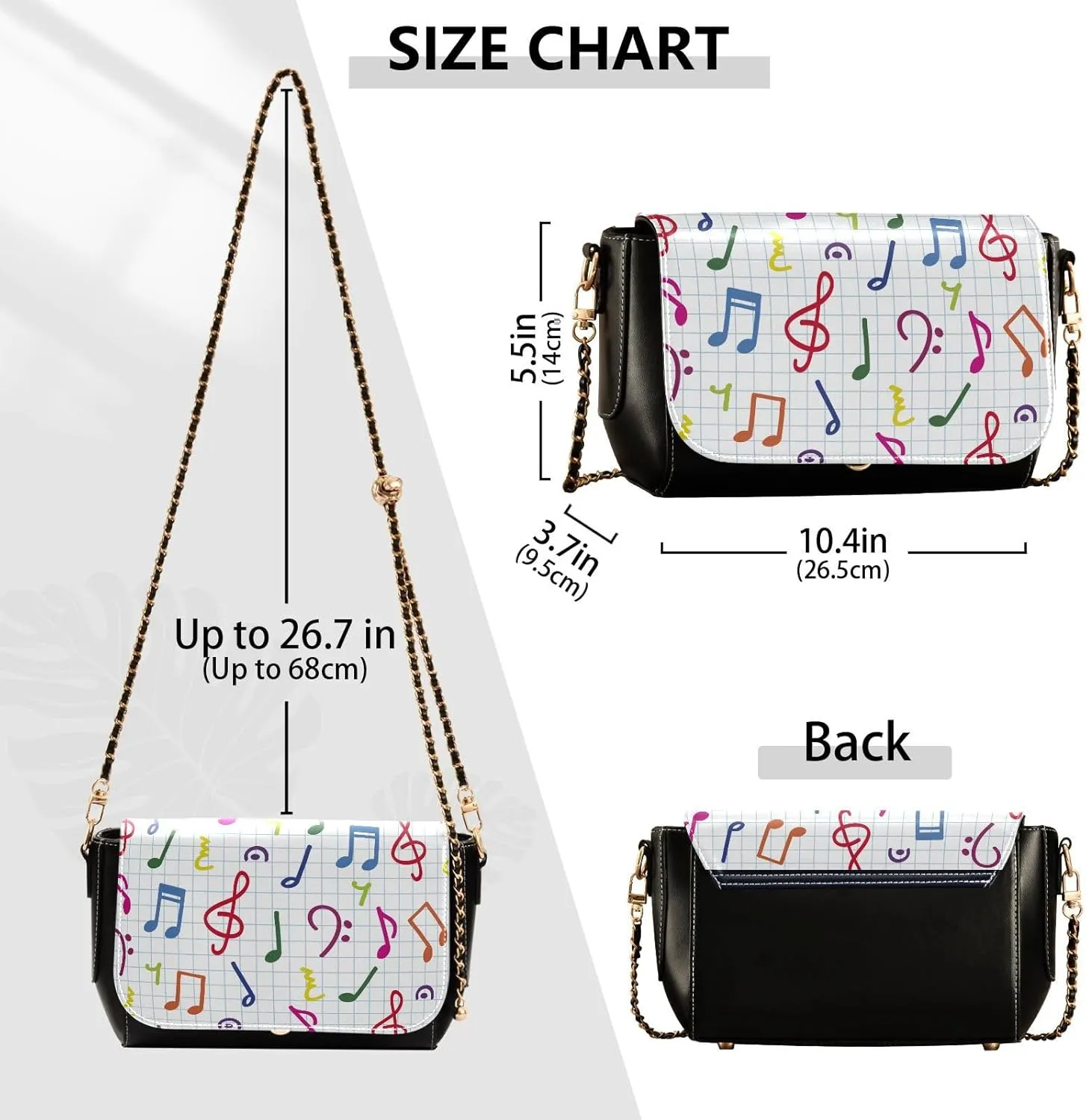 Crossbody Bags for Women Trendy Women's Black Shoulder Bag Small PU Leather Flap Cross Body Bag Handbags
